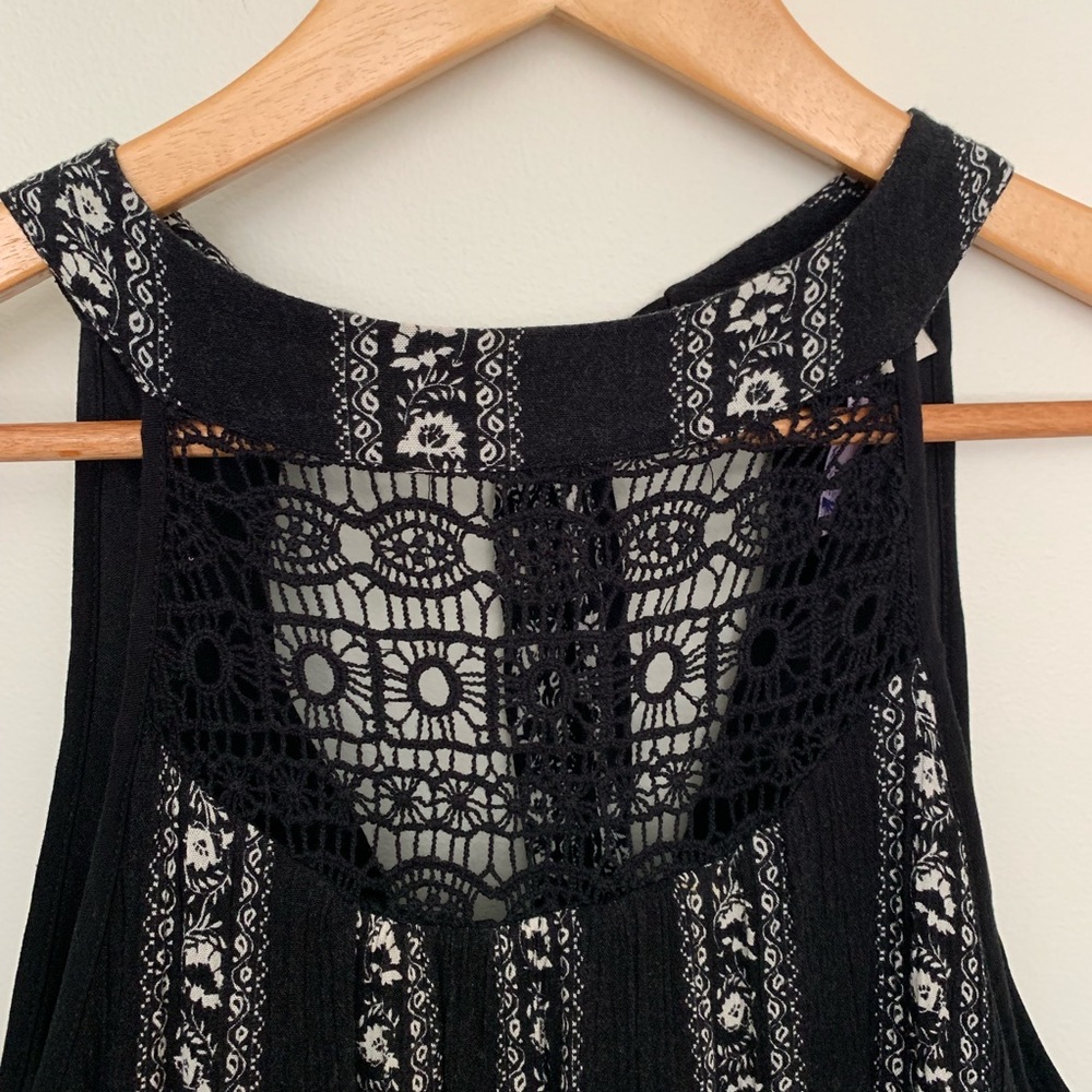 Sz Small | Hi-lo Dress | Crochet detail | Boutique